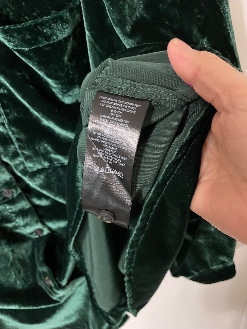 Anthropologie Pilcro Hadley Velvet Edition Emerald Shirt Size 3X - Picture 6 of 6